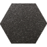 Промышленная кислотоупорная плитка шестигранник Zahna Fliesen Hexagon Schwarzmix 88   100/115/18 (Германия)