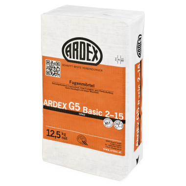 Затирка  для швов на цементной основе ARDEX G5 BASIC 2-15 серебристо-серый / 12,5 кг