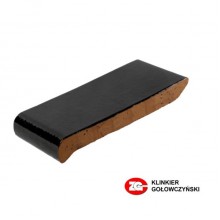 Керамический подоконник ZG-Clinker тёмно-коричневый глазурь  180х110х25 мм.