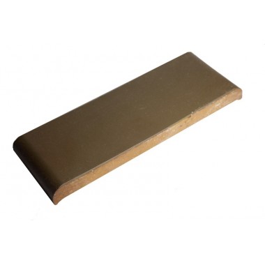 Керамическая парапетная плитка, цвет коричневый КР 20 (190х110х25 мм.)