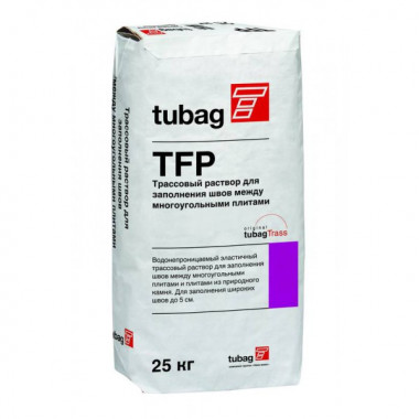 Трассовый раствор для заполнения швов многоугольных плит  из природного камня Tubag Quick-mix TFP серый